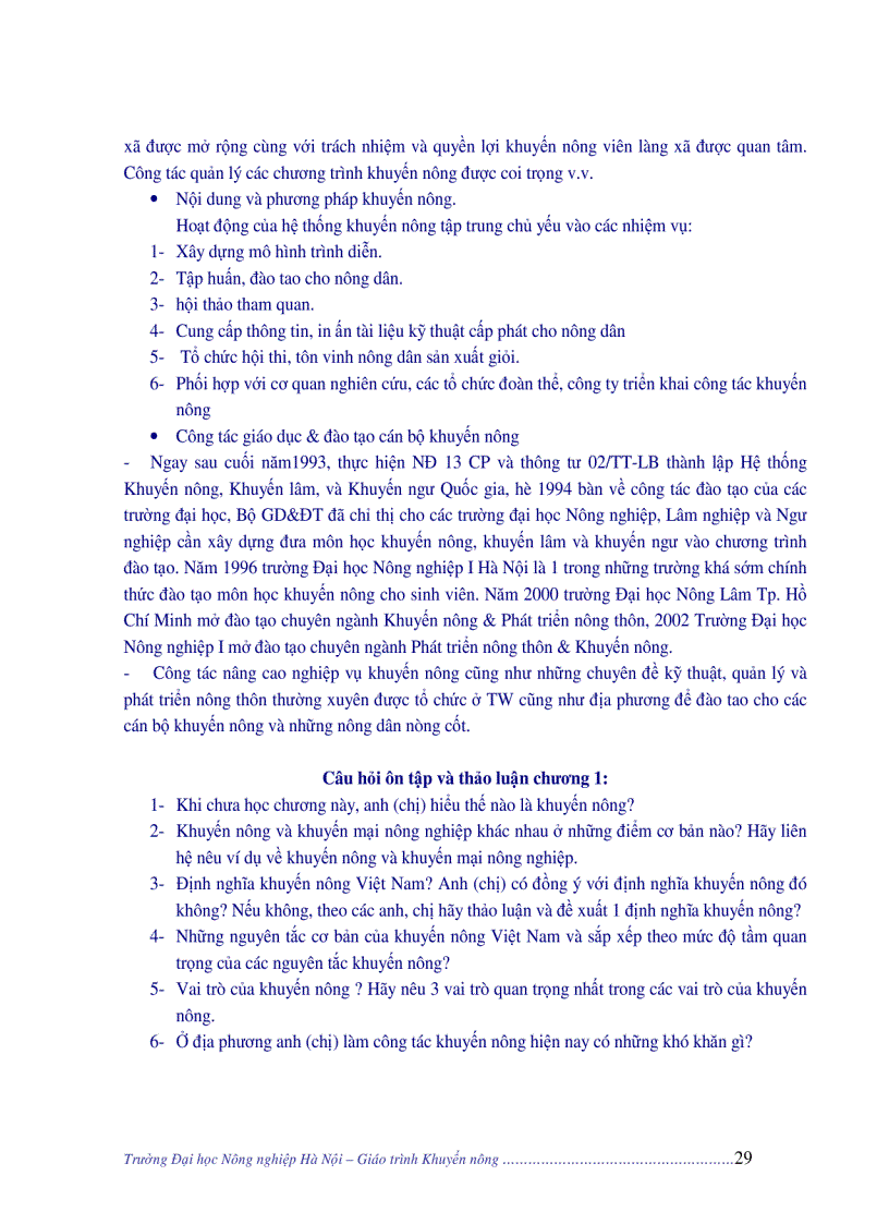 image for page Giáo trình khuyến nông