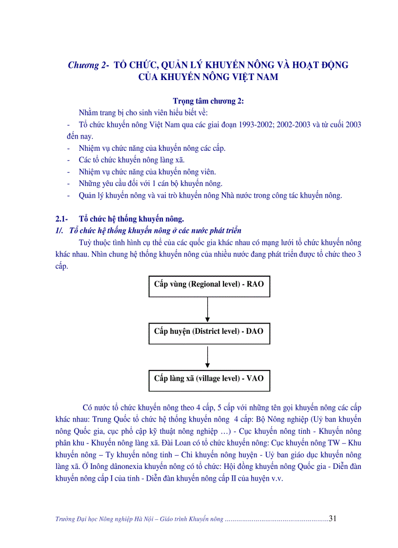 image for page Giáo trình khuyến nông