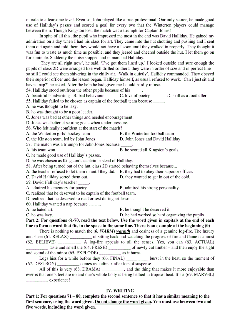 image for page Đề Thi HSG Tiếng Anh 12 Tuyên Quang 2007 2008