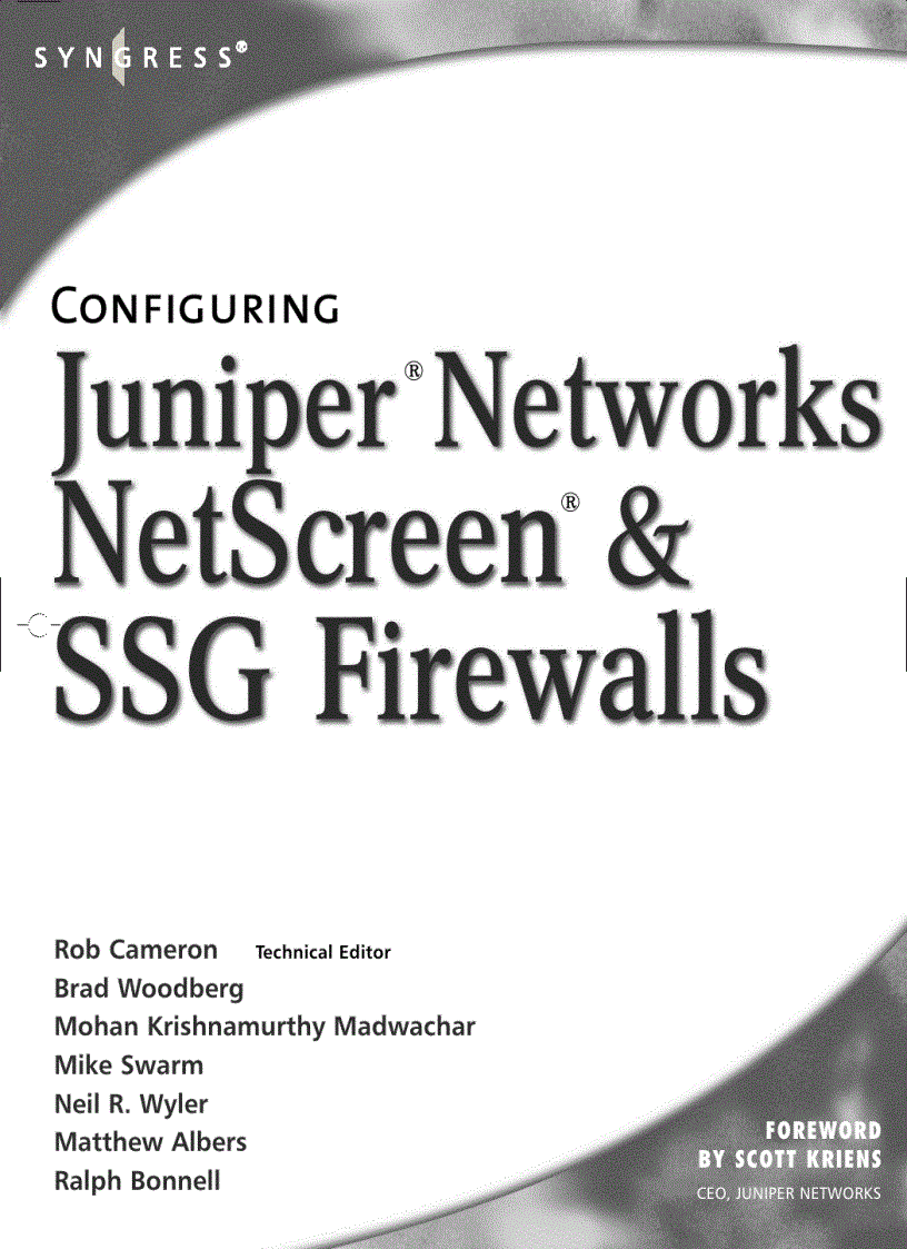 image for page Syngress Configuring Juniper Networks Netscreen and SSG Firewalls Nov 2006