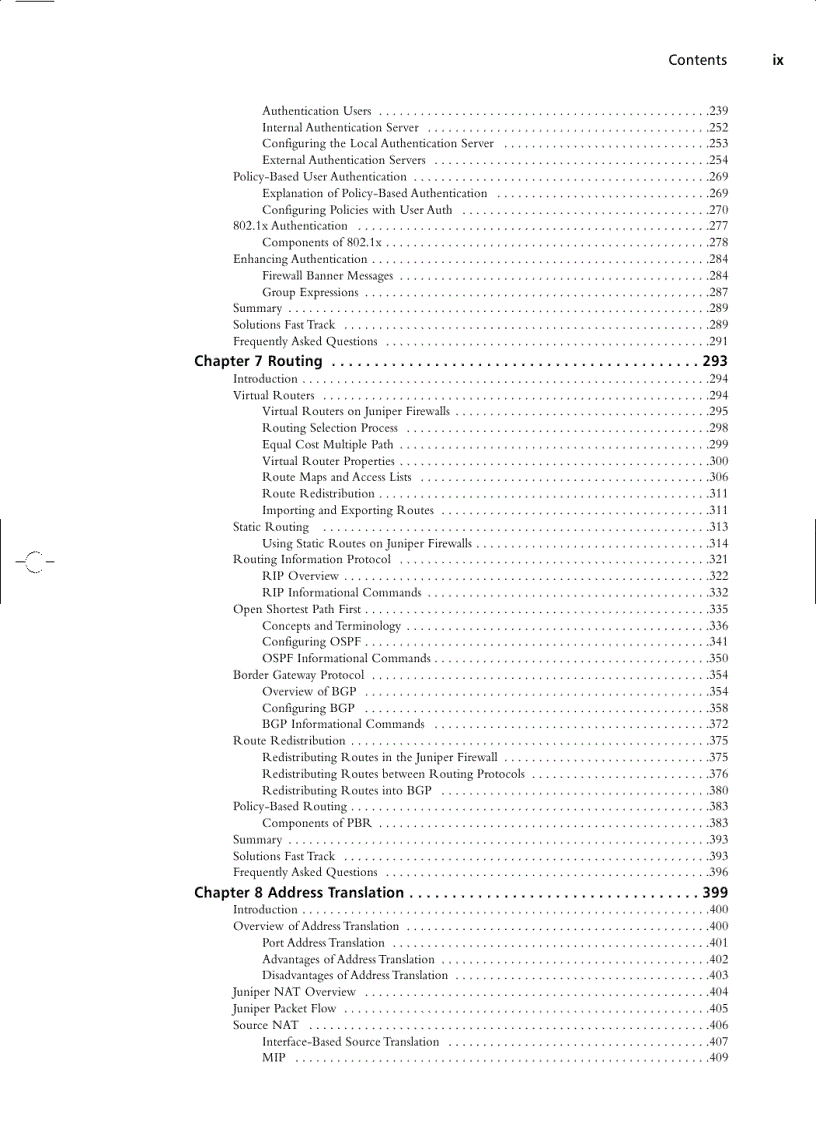 image for page Syngress Configuring Juniper Networks Netscreen and SSG Firewalls Nov 2006