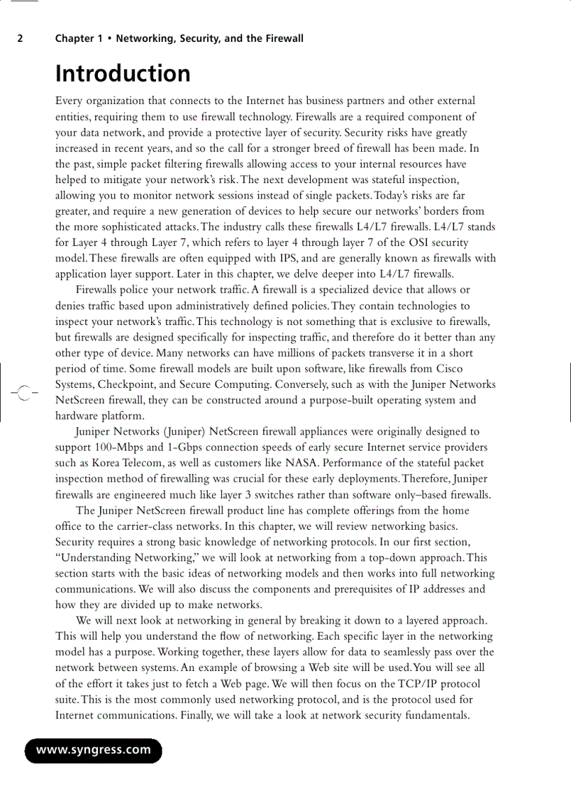 image for page Syngress Configuring Juniper Networks Netscreen and SSG Firewalls Nov 2006
