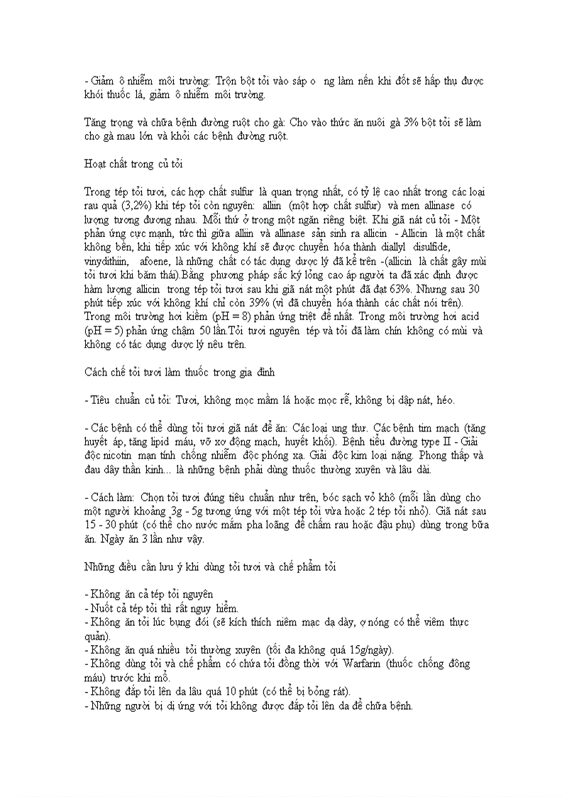 image for page Công dụng cuả tỏi