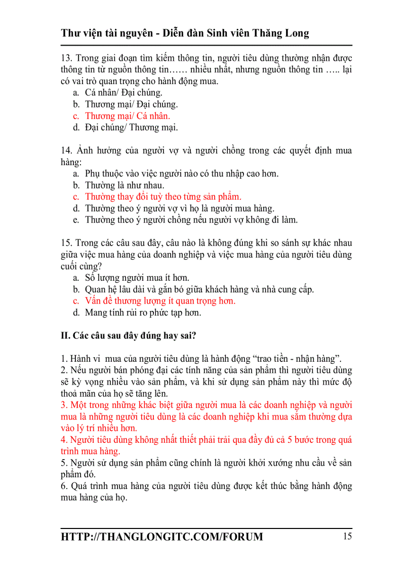 image for page Trắc nghiệm Marketing căn bản