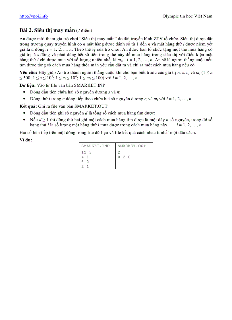 image for page Tuyển tập đề thi HSG 12 môn Tin học 2005 2008