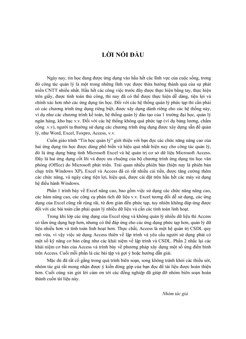 image for page Bài giảng tin học quản lý