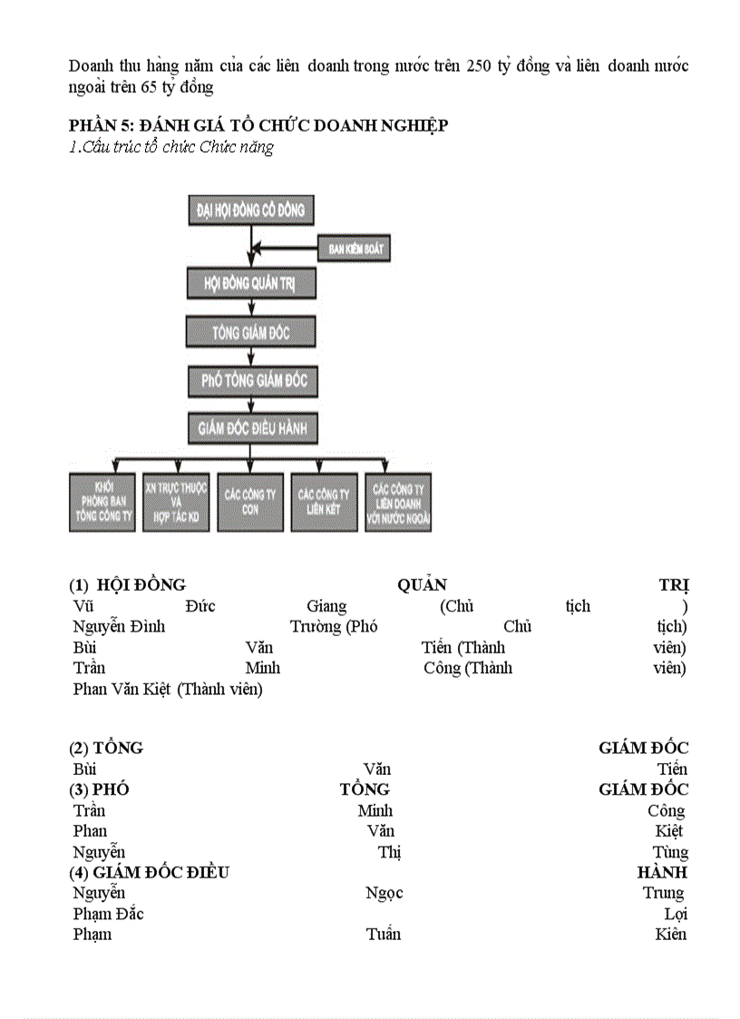 image for page Phiếu phân tích chiến lược doanh nghiệp của Tổng công ty cổ phần may Việt Tiến