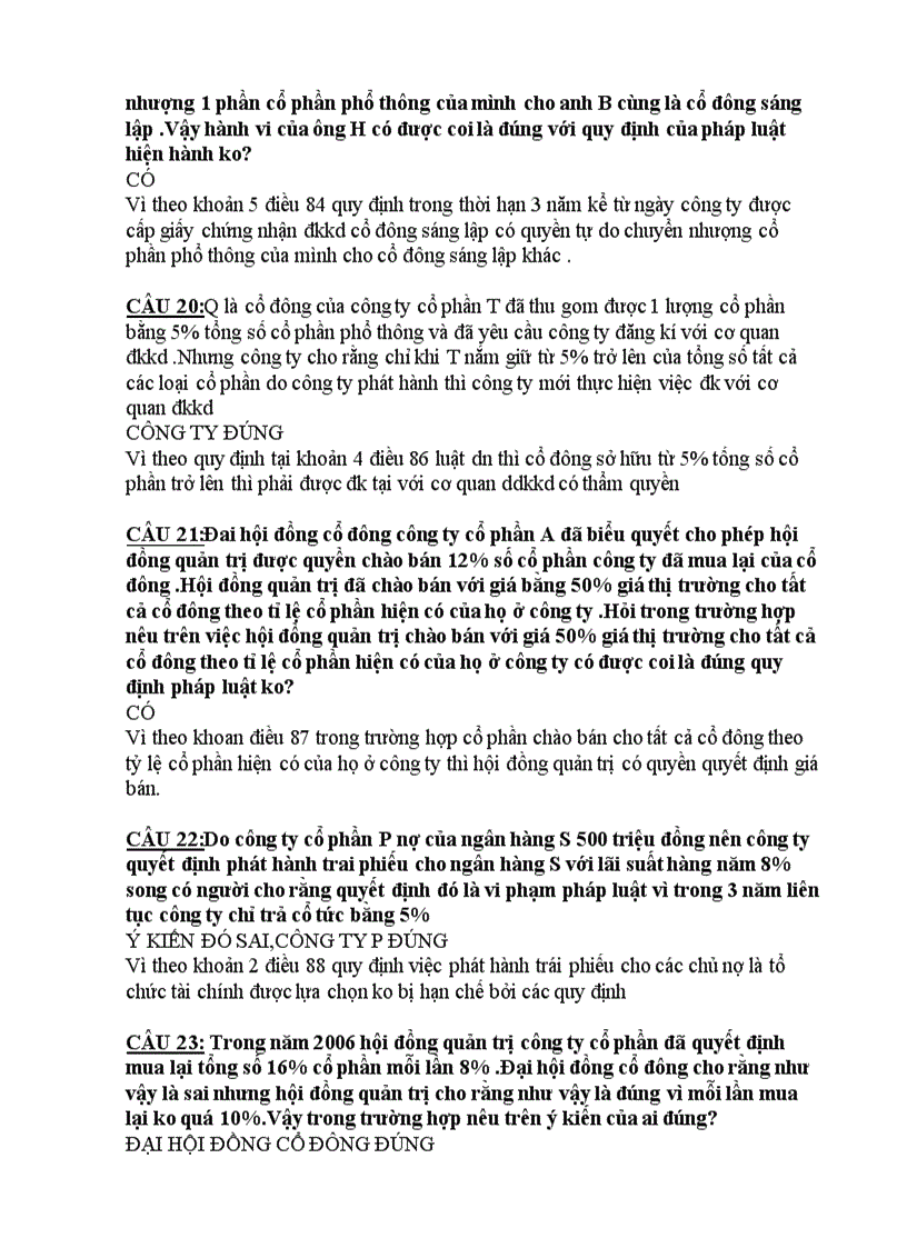 image for page Tổng hợp câu hỏi Luật kinh tế và thương mại