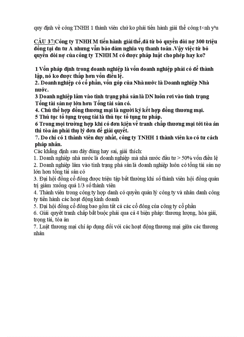 image for page Tổng hợp câu hỏi Luật kinh tế và thương mại