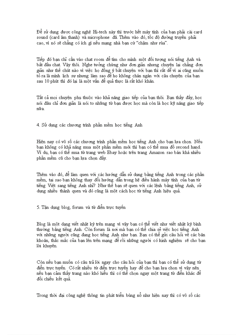 image for page Sử dụng công nghệ trong việc học nói Tiếng Anh