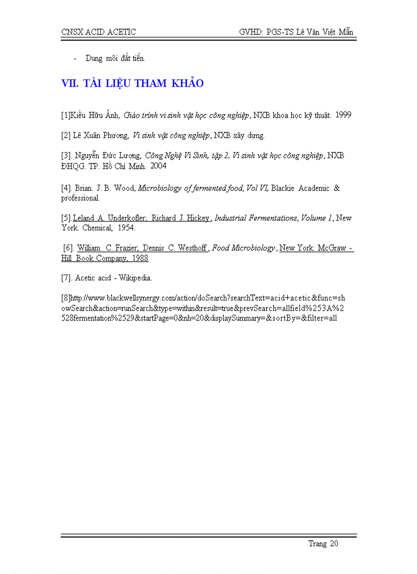 image for page Công nghệ sản xuất acid acetic và ứng dụng trong thực phẩm