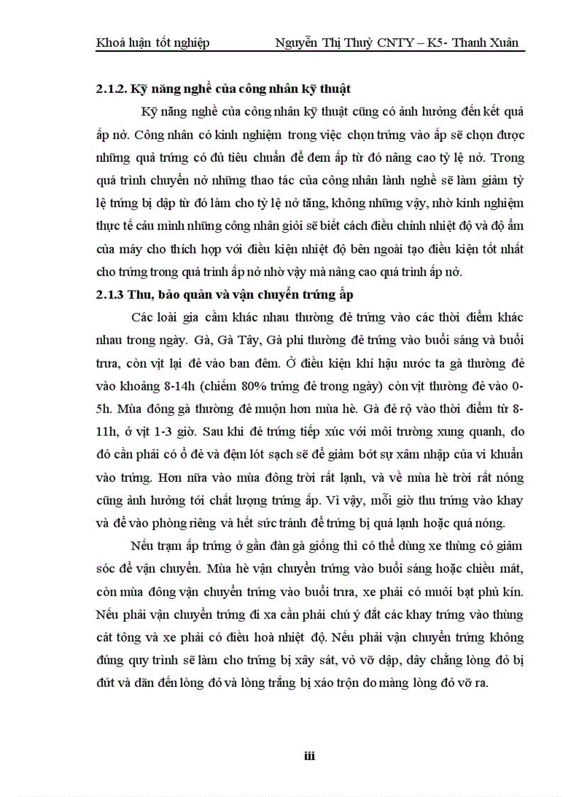 image for page Nghiên cứu một số yếu tố ảnh hưởng tới kết quả ấp nở của trứng gà Lương Phượng Ross 308 và Isa màu nuôi theo phương thức công nghiệp tại Xí nghiệp giống gia cầm Chương Mỹ Hà Nội