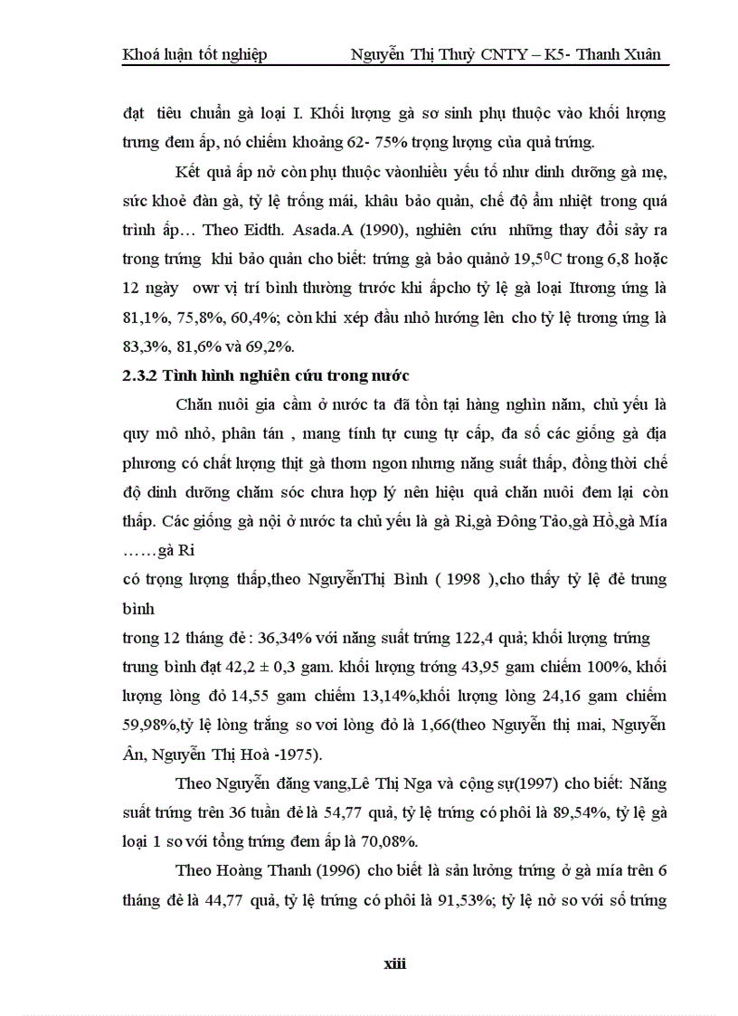 image for page Nghiên cứu một số yếu tố ảnh hưởng tới kết quả ấp nở của trứng gà Lương Phượng Ross 308 và Isa màu nuôi theo phương thức công nghiệp tại Xí nghiệp giống gia cầm Chương Mỹ Hà Nội