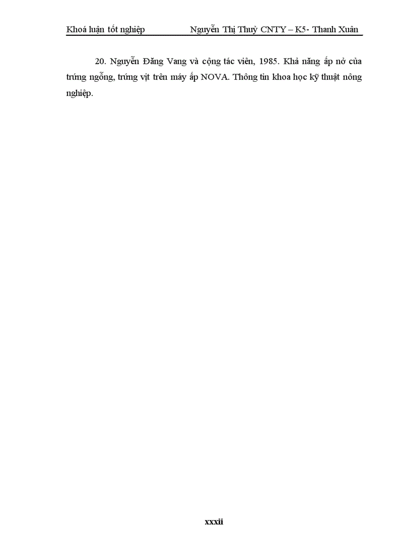 image for page Nghiên cứu một số yếu tố ảnh hưởng tới kết quả ấp nở của trứng gà Lương Phượng Ross 308 và Isa màu nuôi theo phương thức công nghiệp tại Xí nghiệp giống gia cầm Chương Mỹ Hà Nội