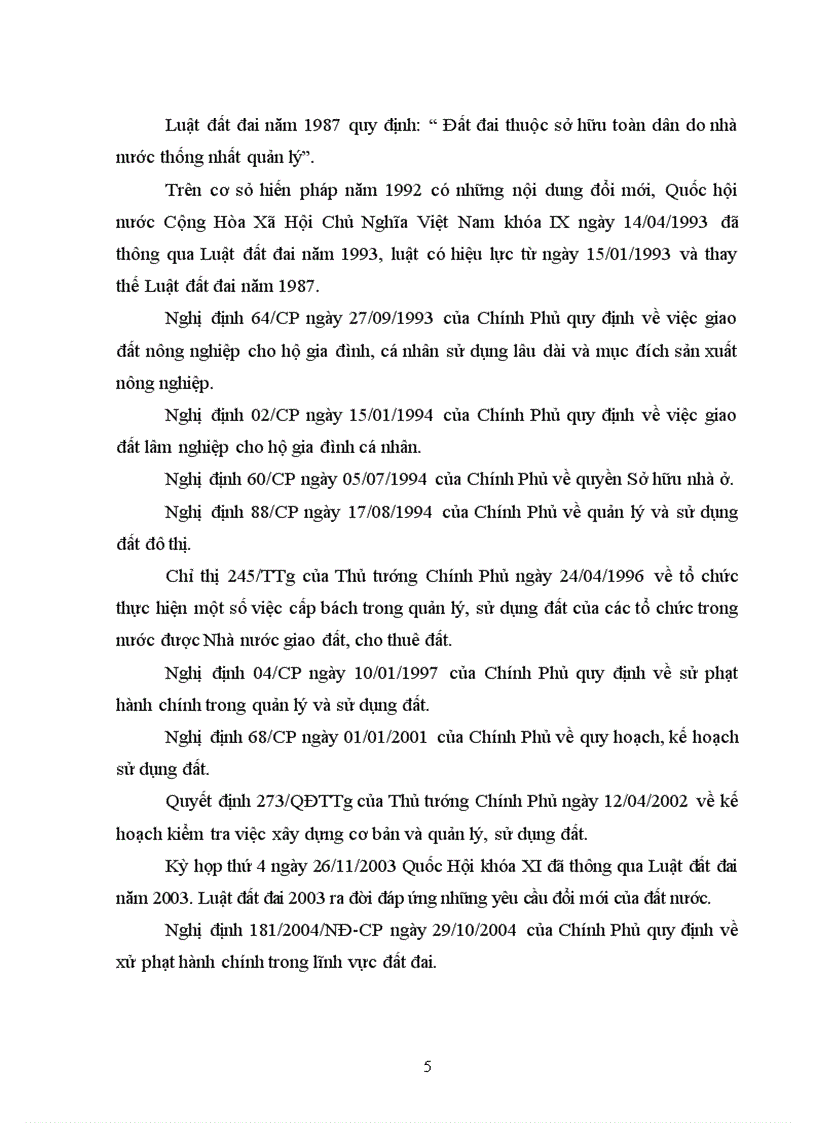 image for page Tìm hiểu công tác thanh tra giải quyết khiếu nại tố cáo và tranh chấp đất đai của Thành phố Việt Trì Tỉnh Phú Thọ từ khi có Luật đất đai 2003 đến nay 2011