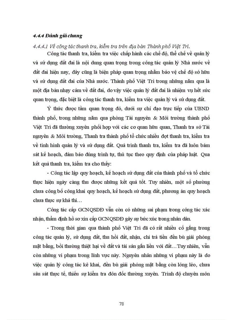 image for page Tìm hiểu công tác thanh tra giải quyết khiếu nại tố cáo và tranh chấp đất đai của Thành phố Việt Trì Tỉnh Phú Thọ từ khi có Luật đất đai 2003 đến nay 2011
