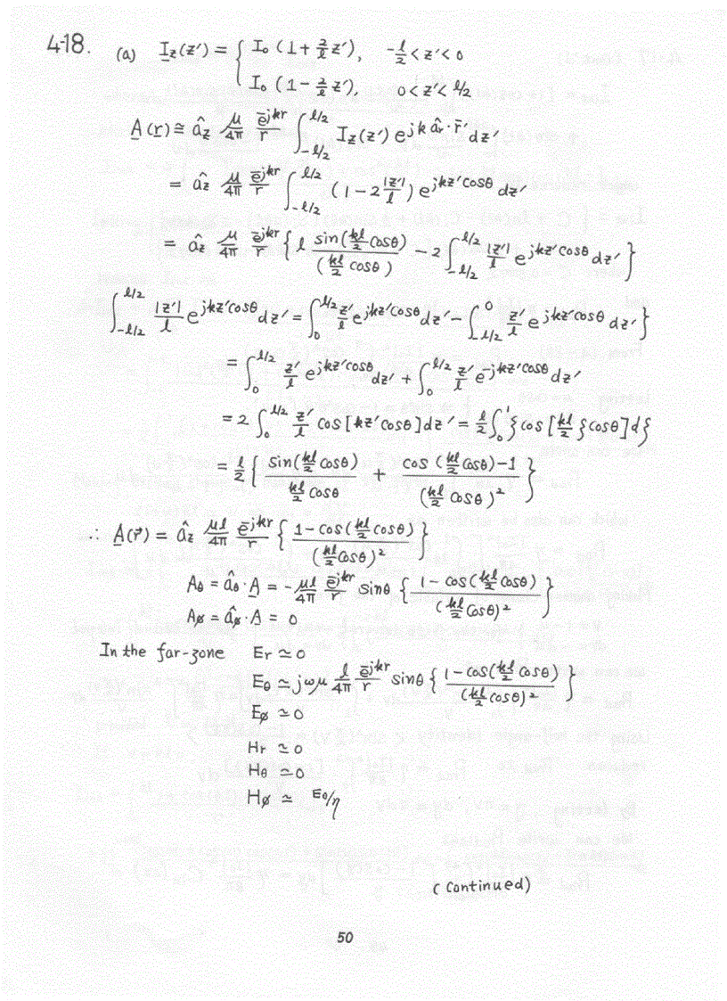 image for page Chapter 1 6 Solution of Antenna Theory Analysis and Design 3rd Edition Constantine Balanis Wiley 2