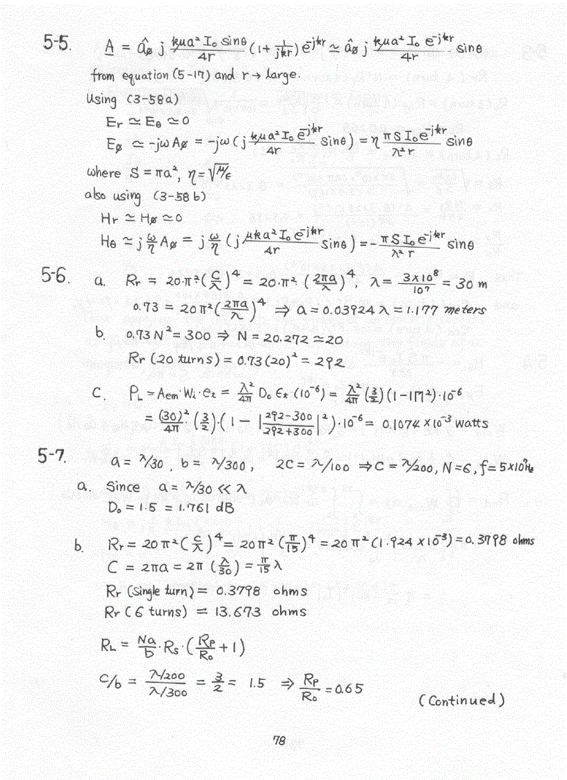 Chapter 1 6 Solution of Antenna Theory Analysis and Design 3rd Edition