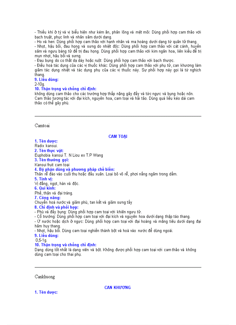 image for page Các vị thuốc đông y