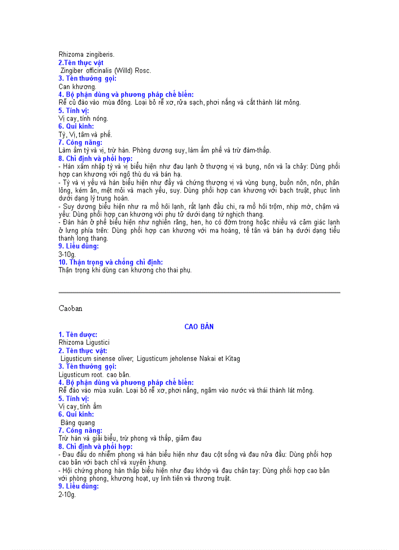 image for page Các vị thuốc đông y