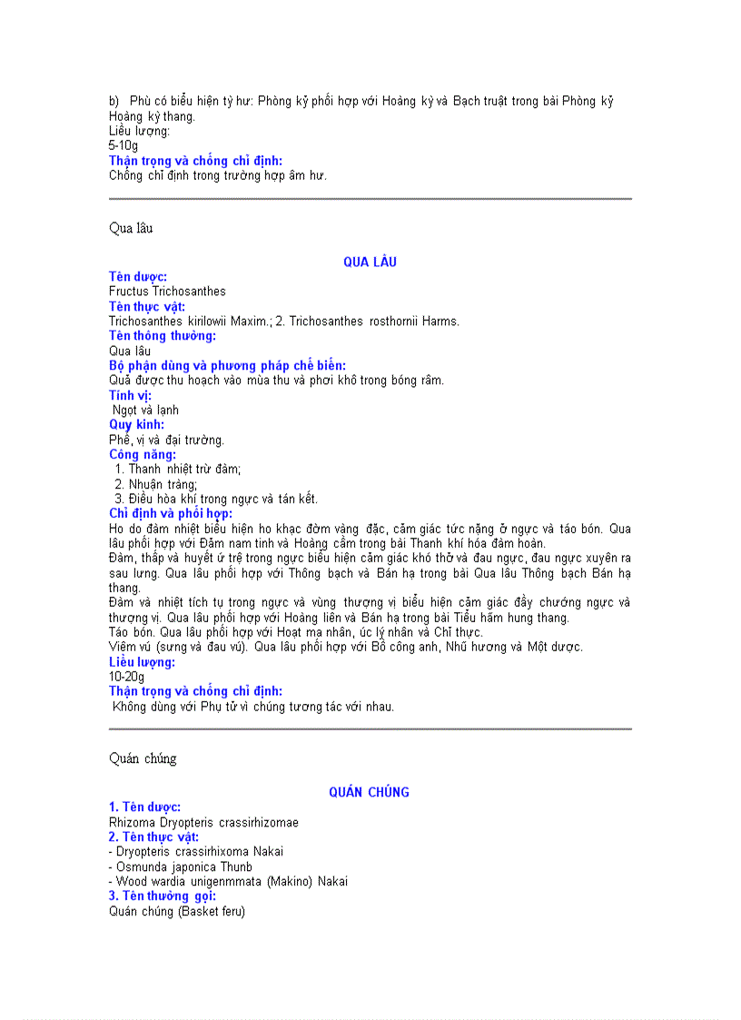 image for page Các vị thuốc đông y