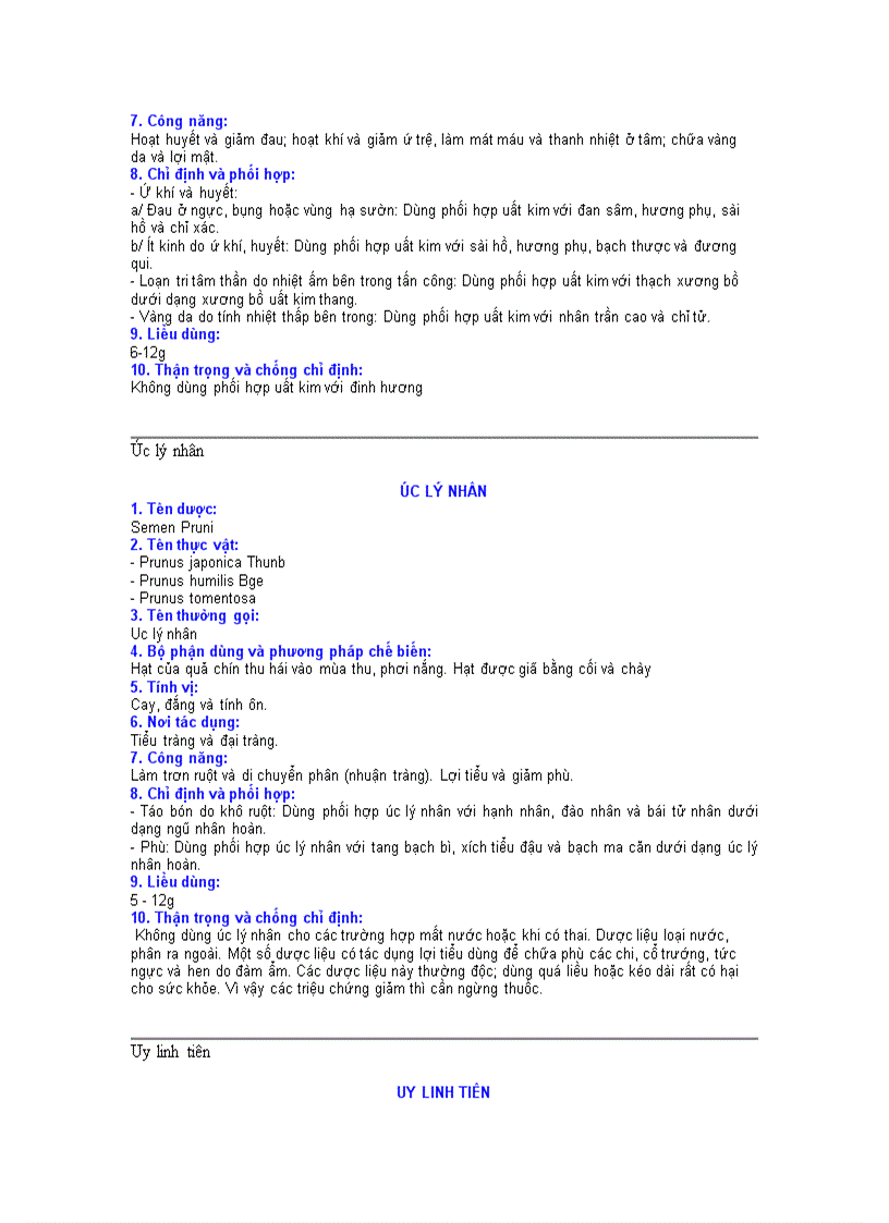 image for page Các vị thuốc đông y