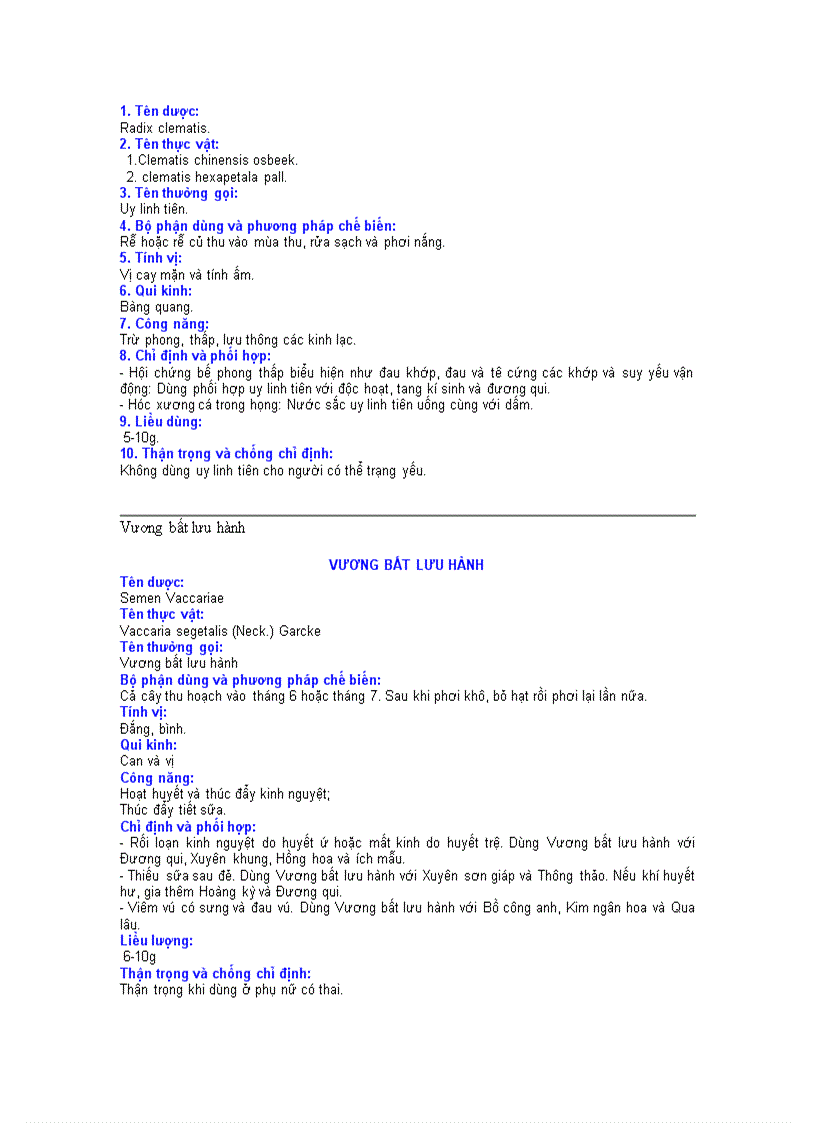 image for page Các vị thuốc đông y