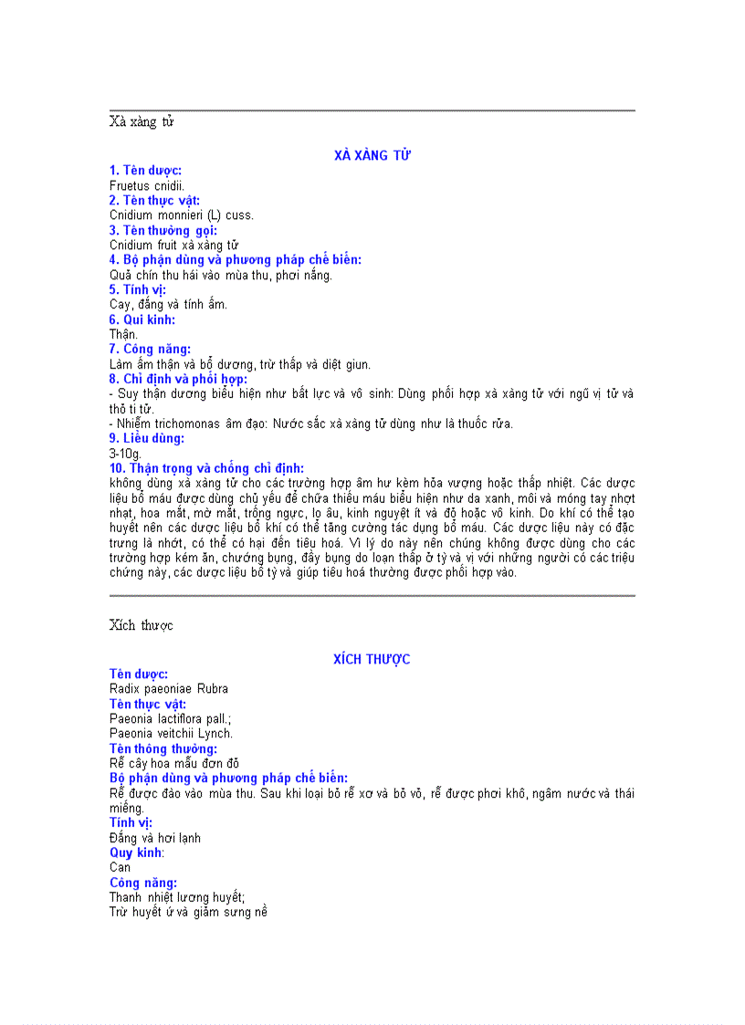 image for page Các vị thuốc đông y