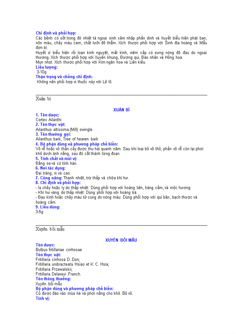 image for page Các vị thuốc đông y