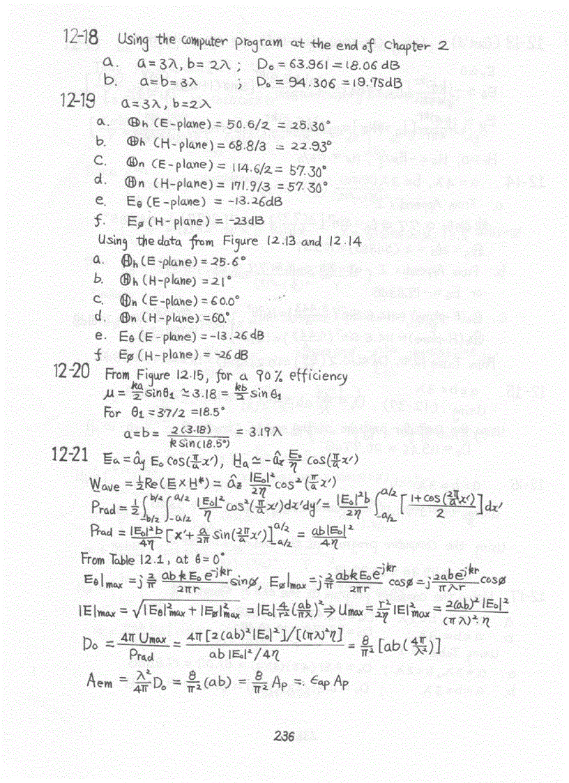 image for page Chapter 7 15 Solution of Antenna Theory Analysis and Design 3rd Edition Constantine Balanis Wiley 2
