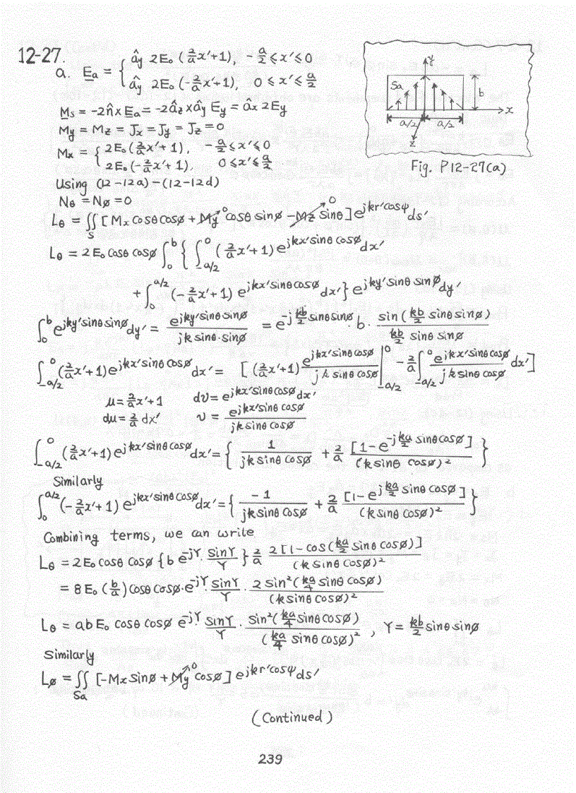 image for page Chapter 7 15 Solution of Antenna Theory Analysis and Design 3rd Edition Constantine Balanis Wiley 2