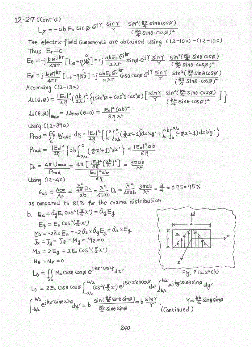 image for page Chapter 7 15 Solution of Antenna Theory Analysis and Design 3rd Edition Constantine Balanis Wiley 2