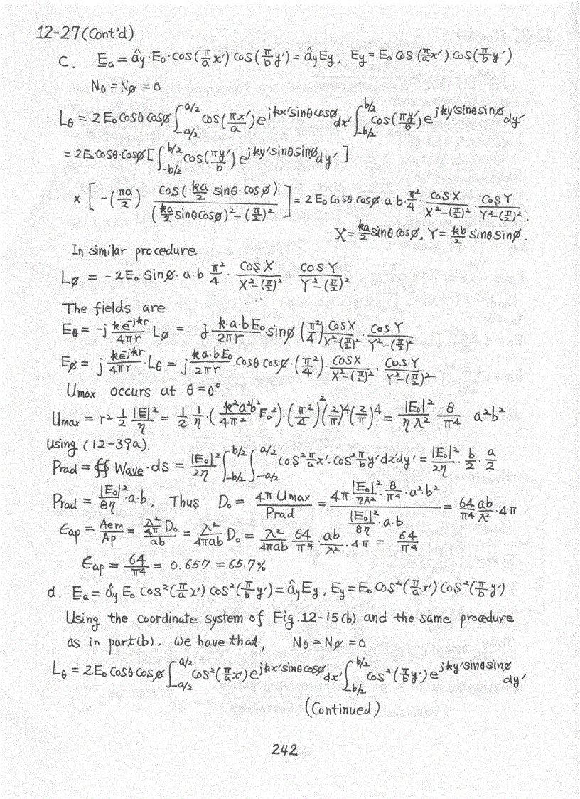 image for page Chapter 7 15 Solution of Antenna Theory Analysis and Design 3rd Edition Constantine Balanis Wiley 2
