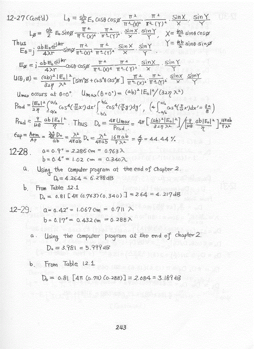 image for page Chapter 7 15 Solution of Antenna Theory Analysis and Design 3rd Edition Constantine Balanis Wiley 2