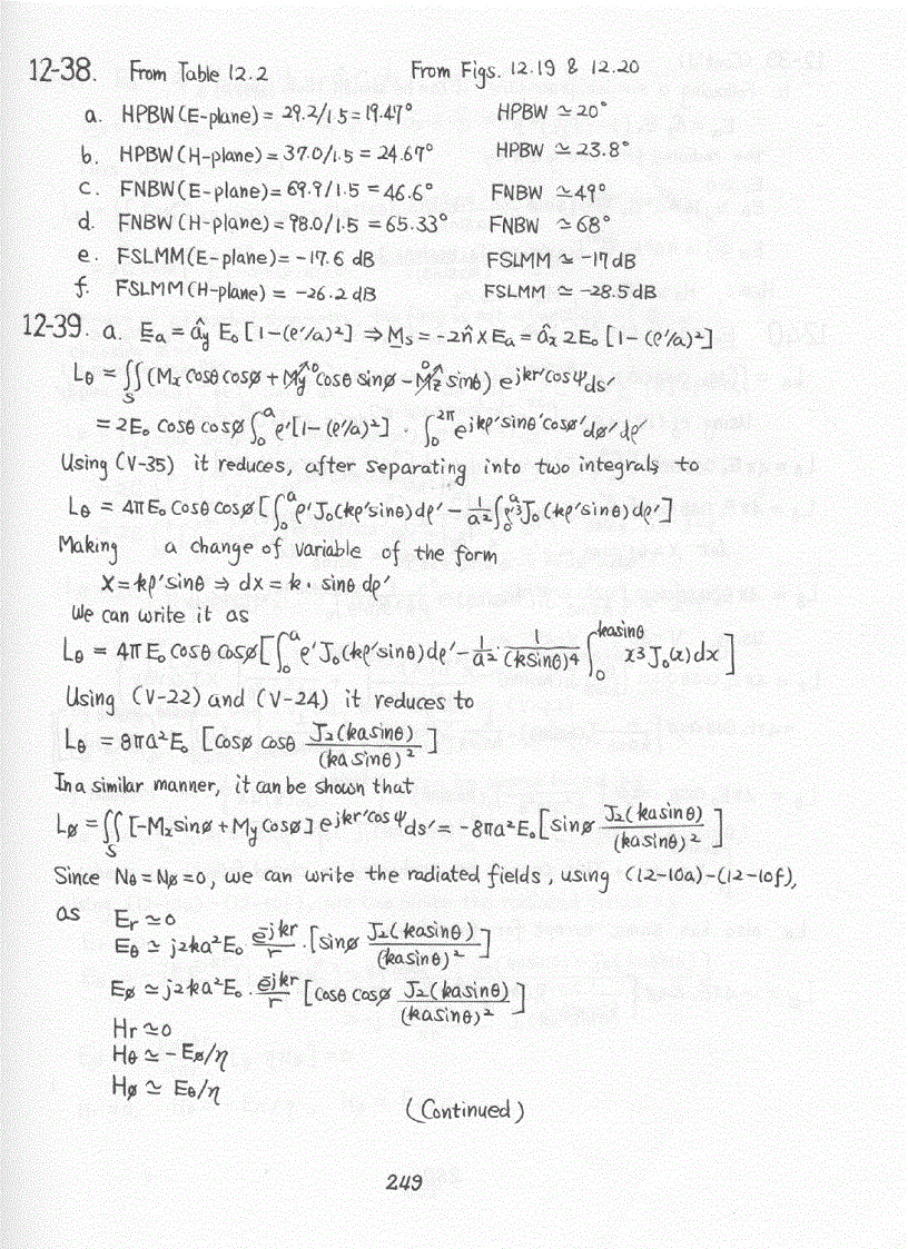 image for page Chapter 7 15 Solution of Antenna Theory Analysis and Design 3rd Edition Constantine Balanis Wiley 2