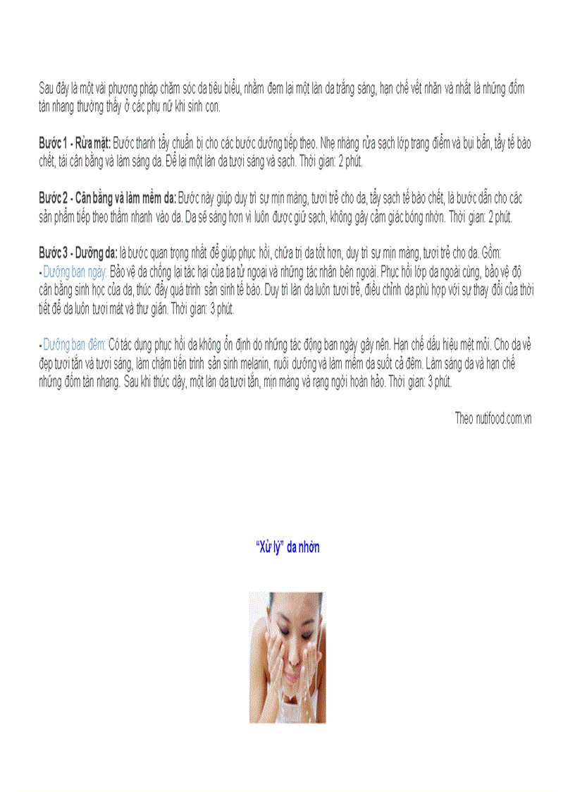 image for page Chăm sóc làn da