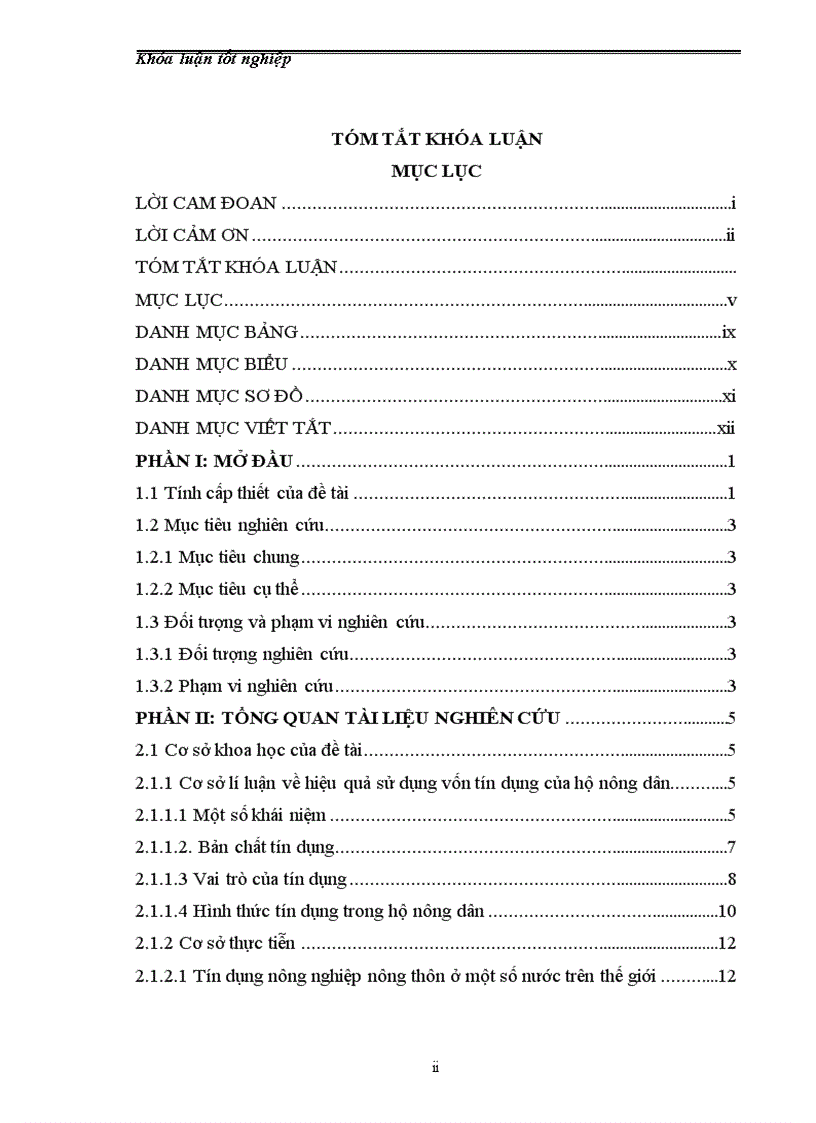 image for page Đánh giá hiệu quả sử dụng vốn tín dụng của hộ nông dân trên địa bàn xã Văn Thành huyện Yên Thành tỉnh Nghệ An