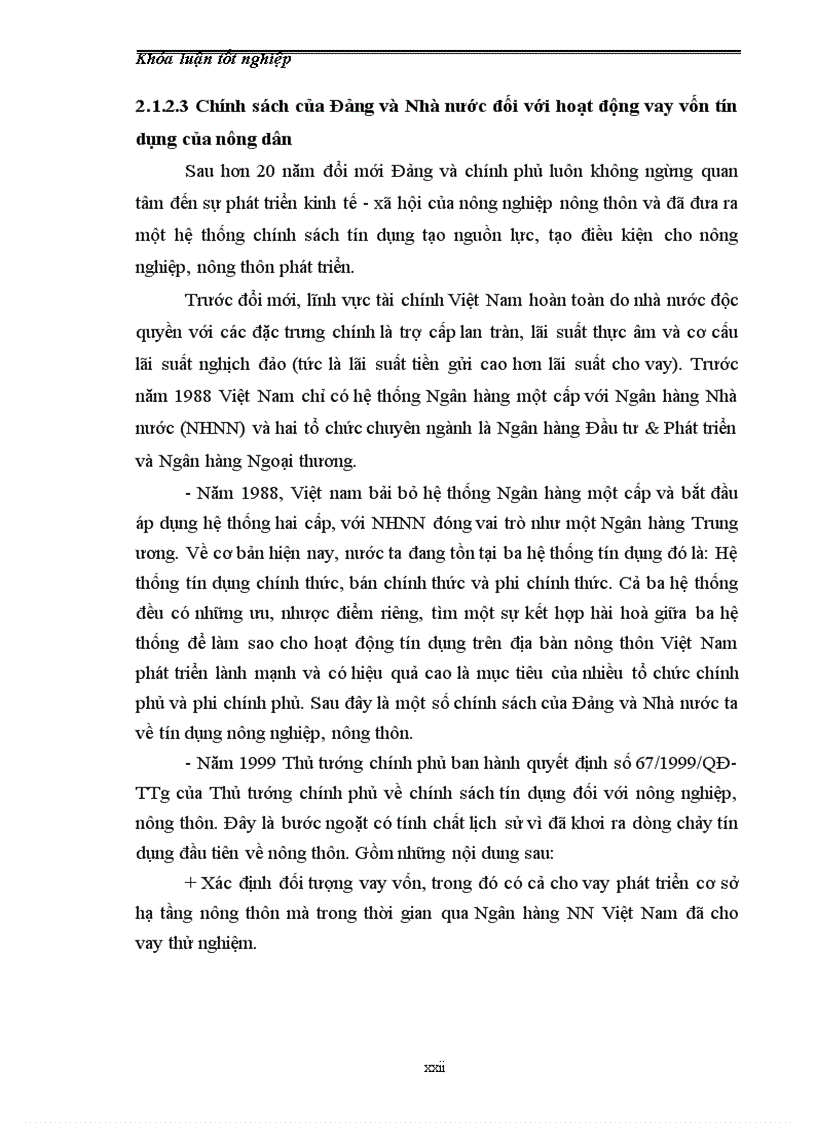 image for page Đánh giá hiệu quả sử dụng vốn tín dụng của hộ nông dân trên địa bàn xã Văn Thành huyện Yên Thành tỉnh Nghệ An