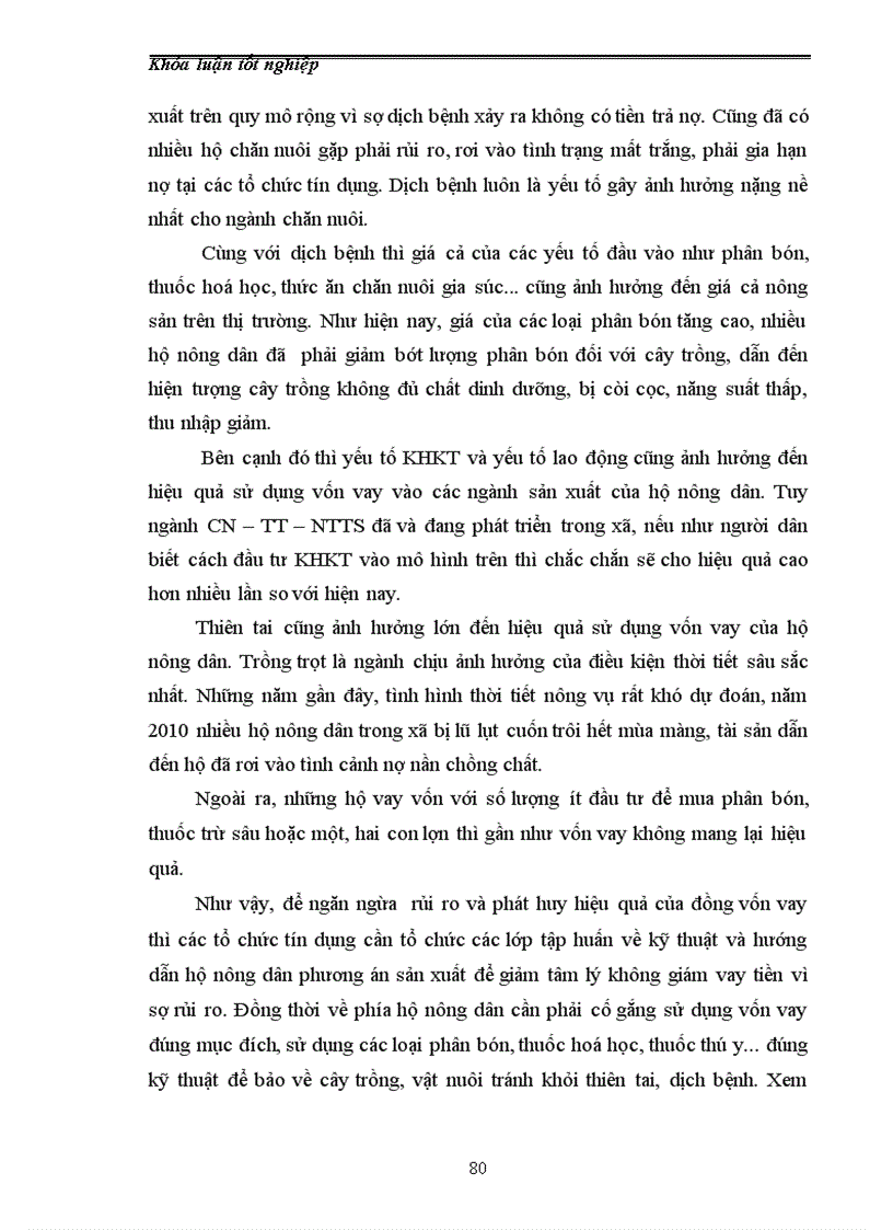 image for page Đánh giá hiệu quả sử dụng vốn tín dụng của hộ nông dân trên địa bàn xã Văn Thành huyện Yên Thành tỉnh Nghệ An