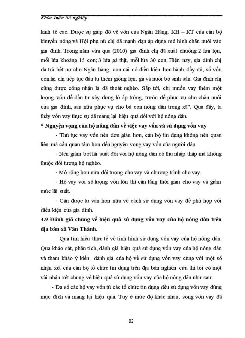 image for page Đánh giá hiệu quả sử dụng vốn tín dụng của hộ nông dân trên địa bàn xã Văn Thành huyện Yên Thành tỉnh Nghệ An