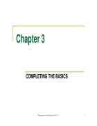 Completing the basics