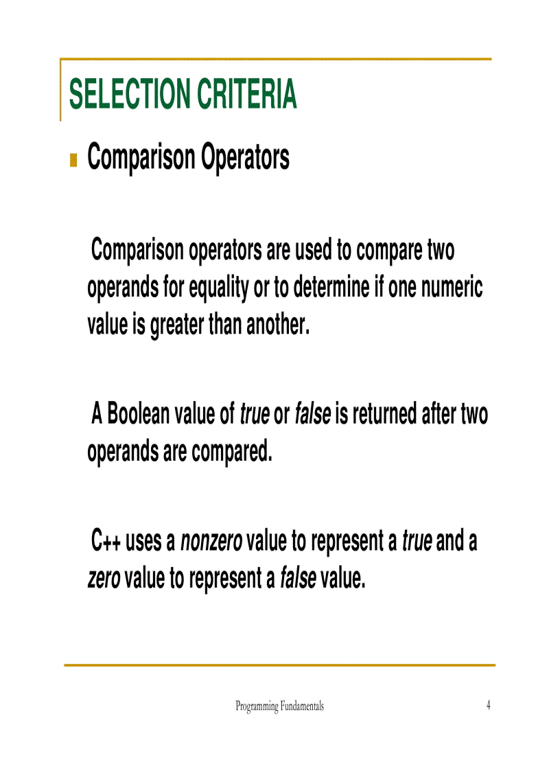 image for page Selection structures