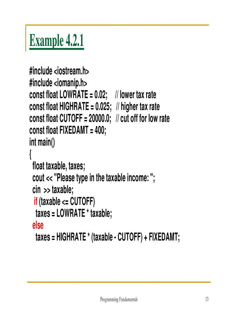 image for page Selection structures