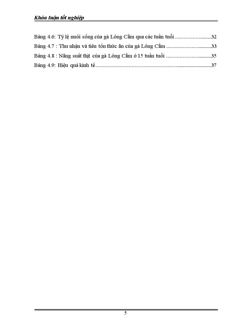 image for page Khả năng sinh trưởng và năng suất cho thịt của gà Lông Cằm được nuôi tại xã Quý Sơn huyện Lục Ngạn tỉnh Bắc Giang 2011