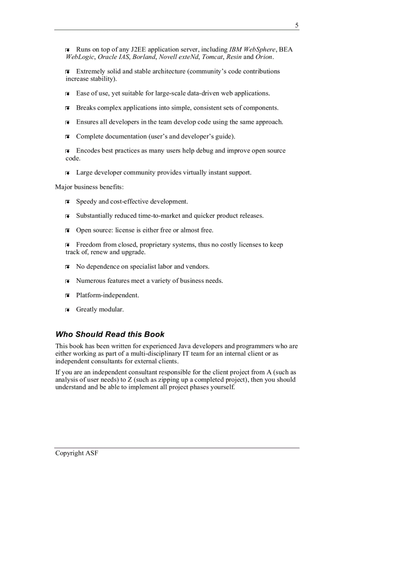 image for page Good Practices Struts