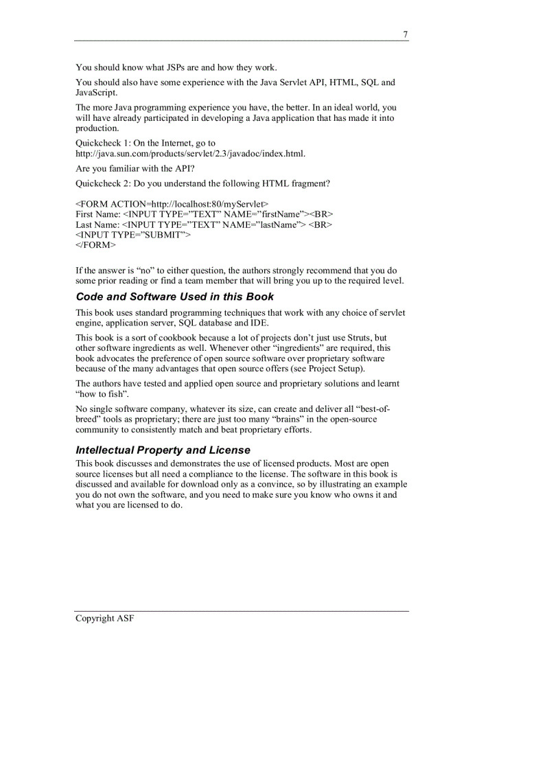 image for page Good Practices Struts