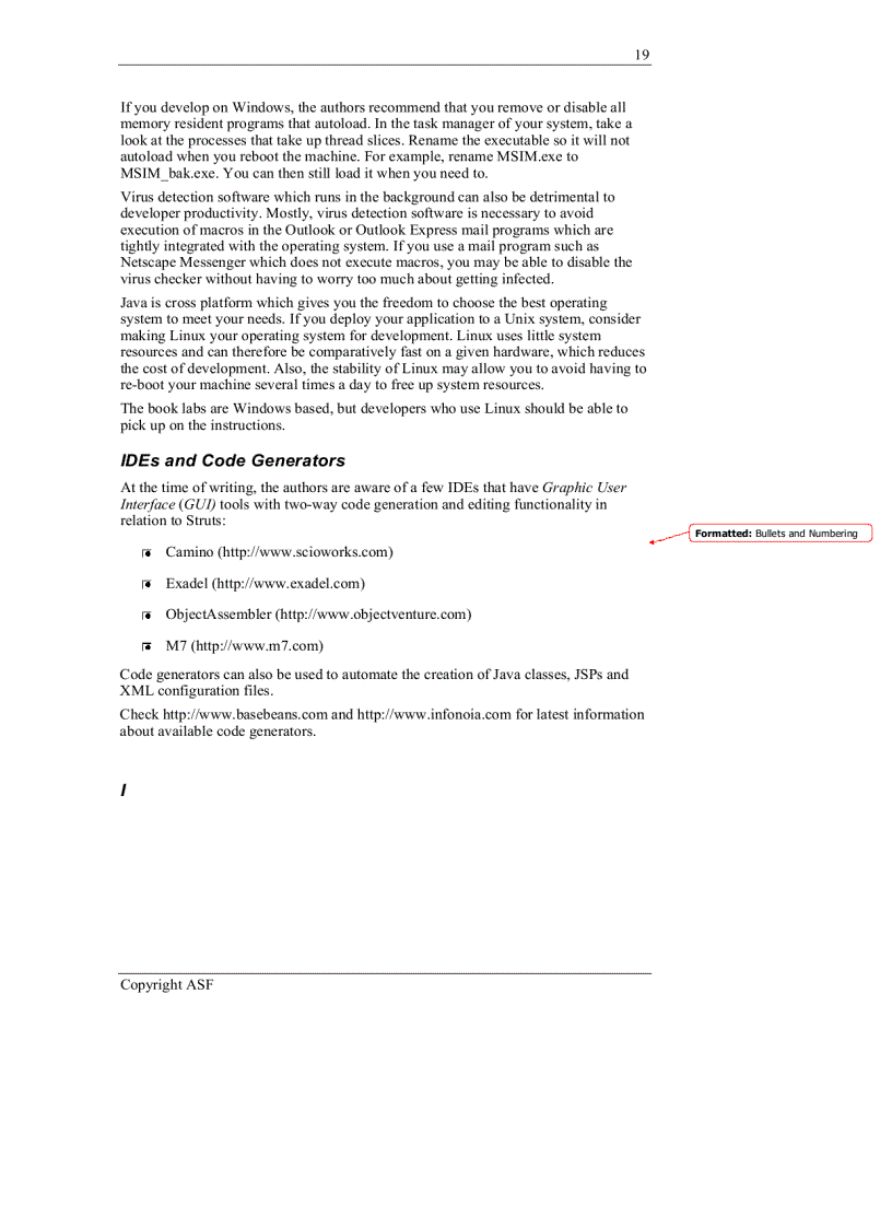 image for page Good Practices Struts