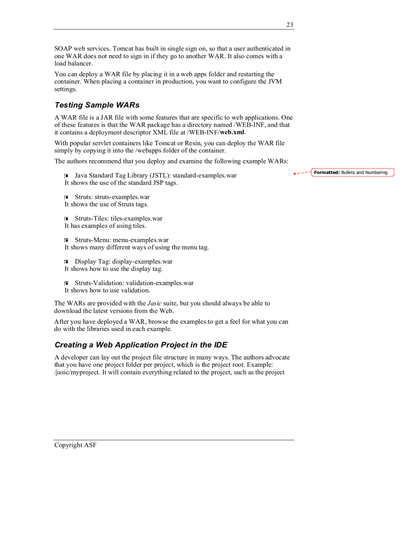 image for page Good Practices Struts