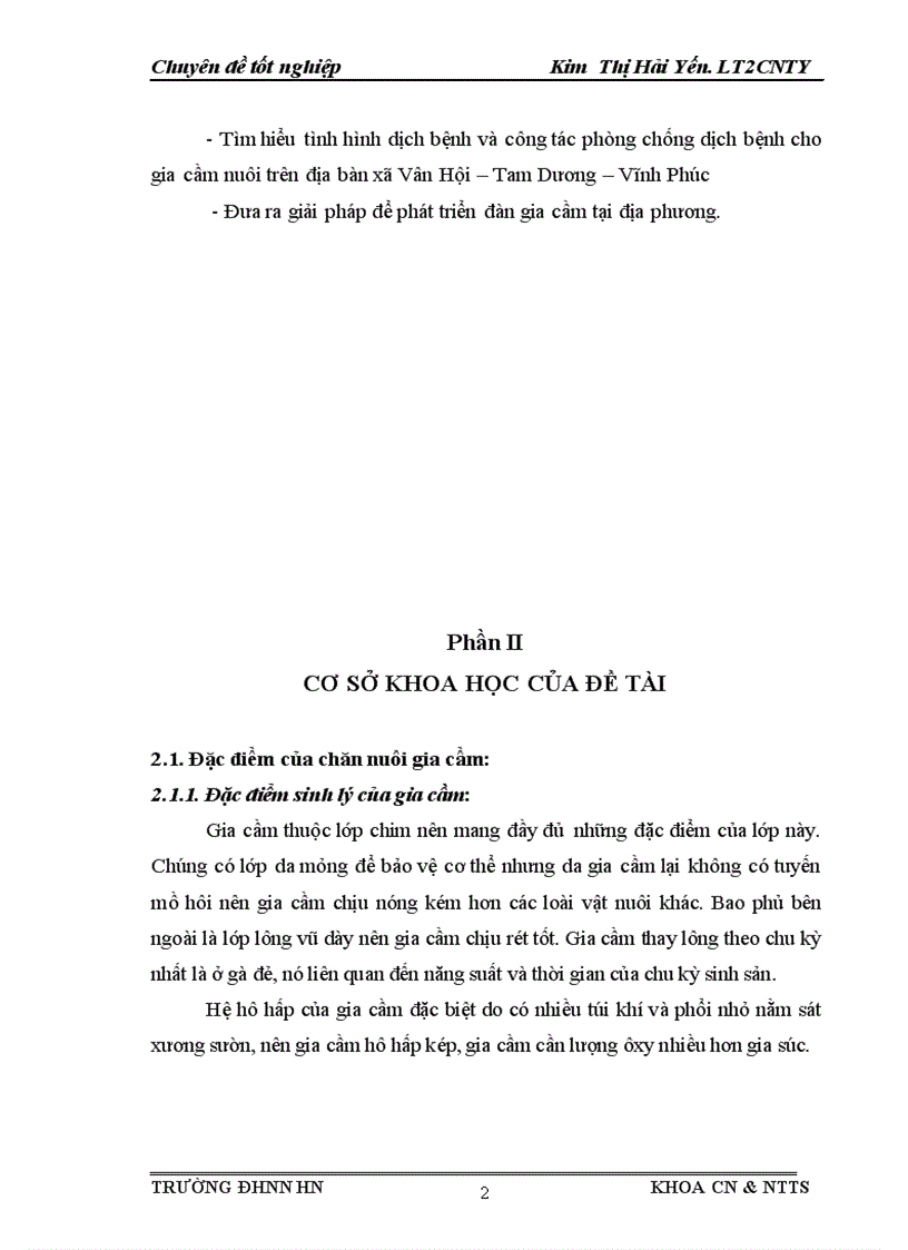image for page Điều tra tình hình chăn nuôi và dịch bệnh trên đàn gia cầm tại xã Vân Hội Tam Dương Vĩnh Phúc 2011