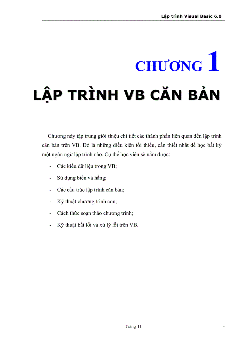 image for page Lập trình với Microsoft Visual Basic 6 0
